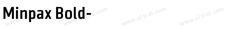 Minpax Bold字体转换